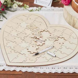 puzzle madera firma boda